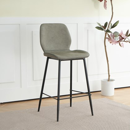 Bar Chair Pu Grey