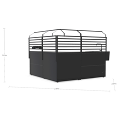 Modular Set Outdoor Kitchen – Black