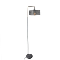 Floor Lamp With Marble Base - Grey