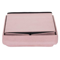 Foldable Storage Pouf Brick Pink M4