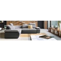 Cor Sofabed with Chaise Left – Dark Grey