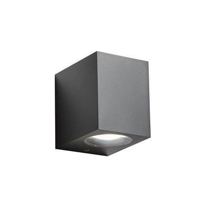 Black Plastic Wall Light - One Way - GU10 5W