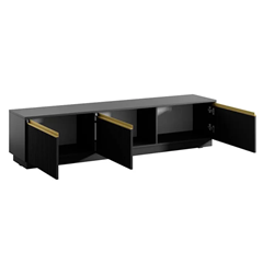 TV Cabinet Black 3Doors