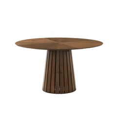Dining Table Round 75cm - Walnut