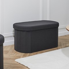 Foldable Bench Chest in Black