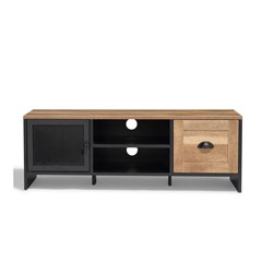 TV Stand - Black & Chesnut