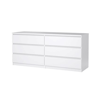 Naia Double dresser 6 drawers White