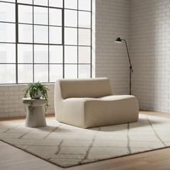 Brown Modular Single Seat Armless