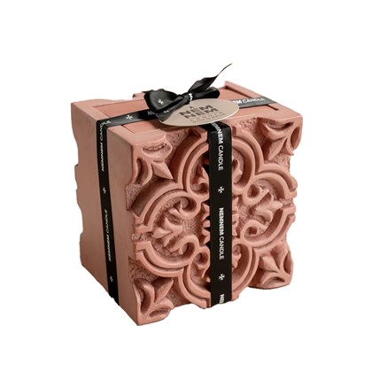 Large Square Jar Full Pink Mixed Berries