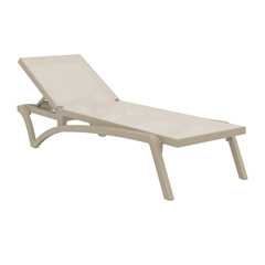 Sun lounger - Taupe