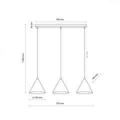 Cone Black hanging  Lamp 3