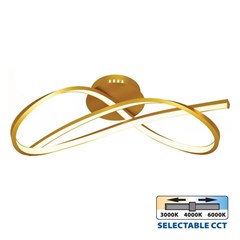 Ceiling LED Light 33W CCT - Gold