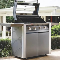 BeefEater 1600 Series Dark 4 Burner BBQ W Trolley