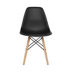 Dining Chair Pp Wood - Black