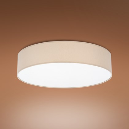 Round Beige Ceiling Lamp