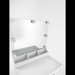 LED Dressing Table with Melamine USB Socket  60x140 – White