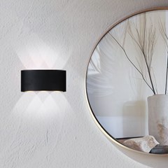 Wall Light LED 6W CCT-Switch IP65 - Black