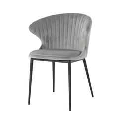 Velvet Dark Grey  Dining Chair