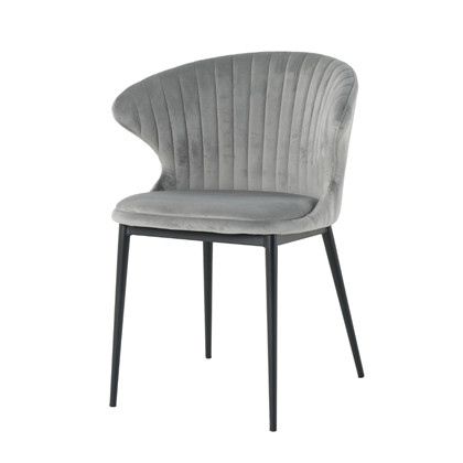 Velvet Dark Grey  Dining Chair