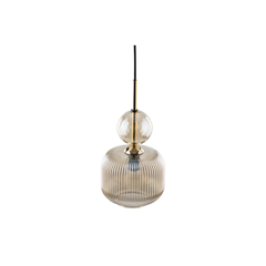 Sophia Cognac & White Hanging Lamp – 1xE14