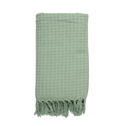 Green Waffle Sofa Throw 130X160cm