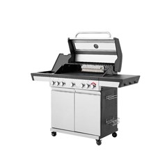 4 Burner Gas Grill BBQ - Black & Grey