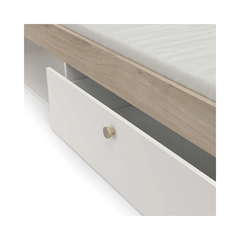 Single Bed Frame – Oak & White