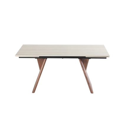 Dining Table 12cm Walnut Veneer  matt ceramic