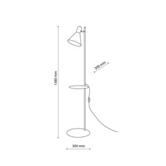 Floor Lamp Jump - Black