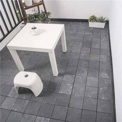 Natural Slate Stone Deck Tile - Dark Grey