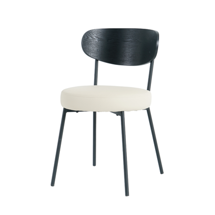 Dining Chair - Black and Beige