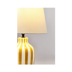 Falyn Lines Table Lamp – Yellow