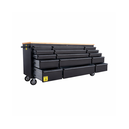 72 Black Tool Chest Black Power Coating