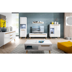 TV Unit 2 Drawers – White