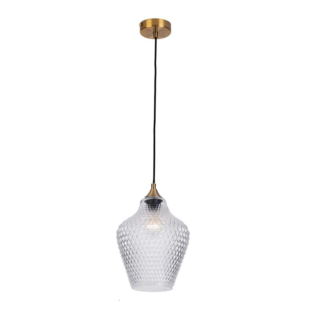 Pendant 1xE27 Clear Glass