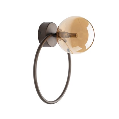 Wall Lamp Anabelle - Brown & Amber