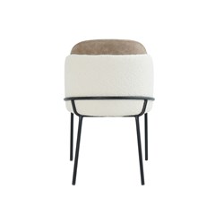 Dining Chair Brown and White