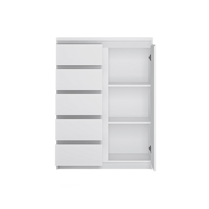 Sideboard 1Door 5 Shelves – Alpine White