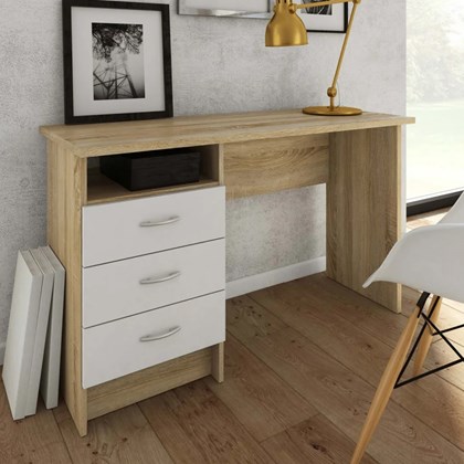 Function Plus Desk Oak White