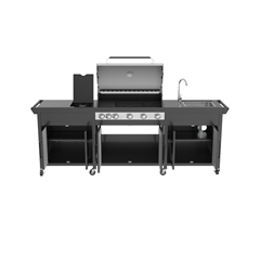 Natural Colour Silver Kitchen BBQ