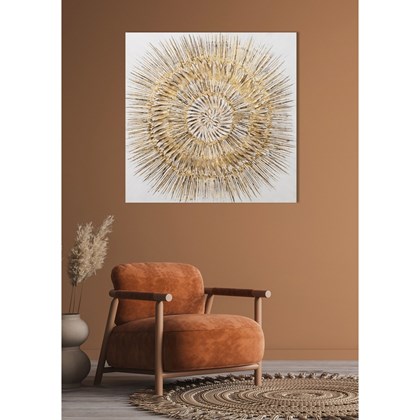 Mandala Magic Gold 100X100 Cm