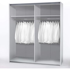 Sliding Door Wardrobe Cabinet - White