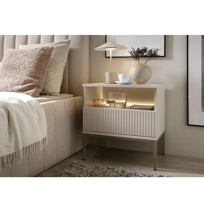 Bedside Table - Cashmere