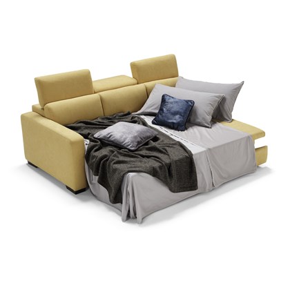 3 Seater Sofa Bed w Adjustable Headrests