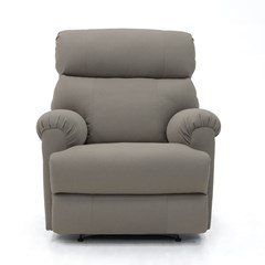 Manual Recliner Chair - Light Grey 92x90x105