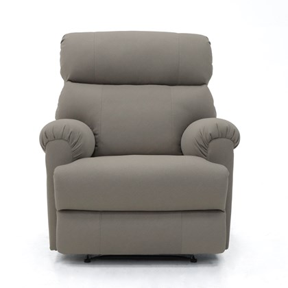 Manual Recliner Chair Grey 92x90x105