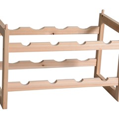 Wine Rack in Natural Wood