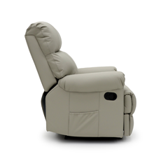 Manual Recliner Chair  92x90x105cm - Light Grey