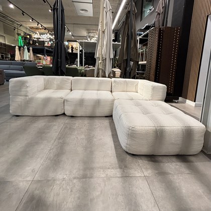 2-Seater Modular Sofa - White