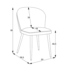 Dinning Chair Microfiber